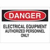 Brady Danger Sign, 7 in Height, 10 in Width, Fiberglass, Rectangle, English 71543